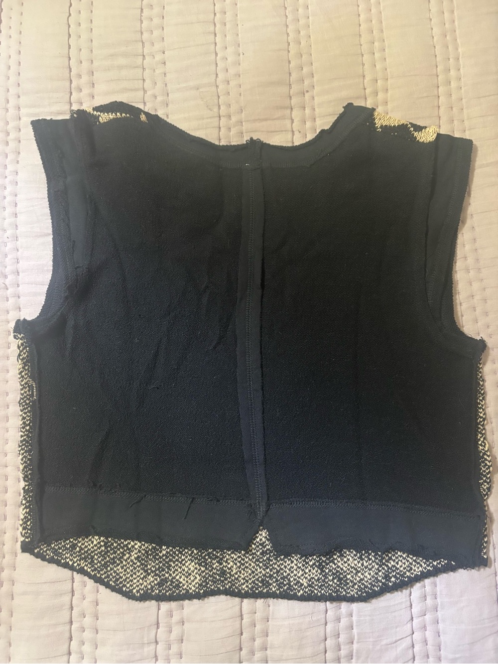 NWT Free People Lola Top / Black + Tan Combo - Picture 12 of 12